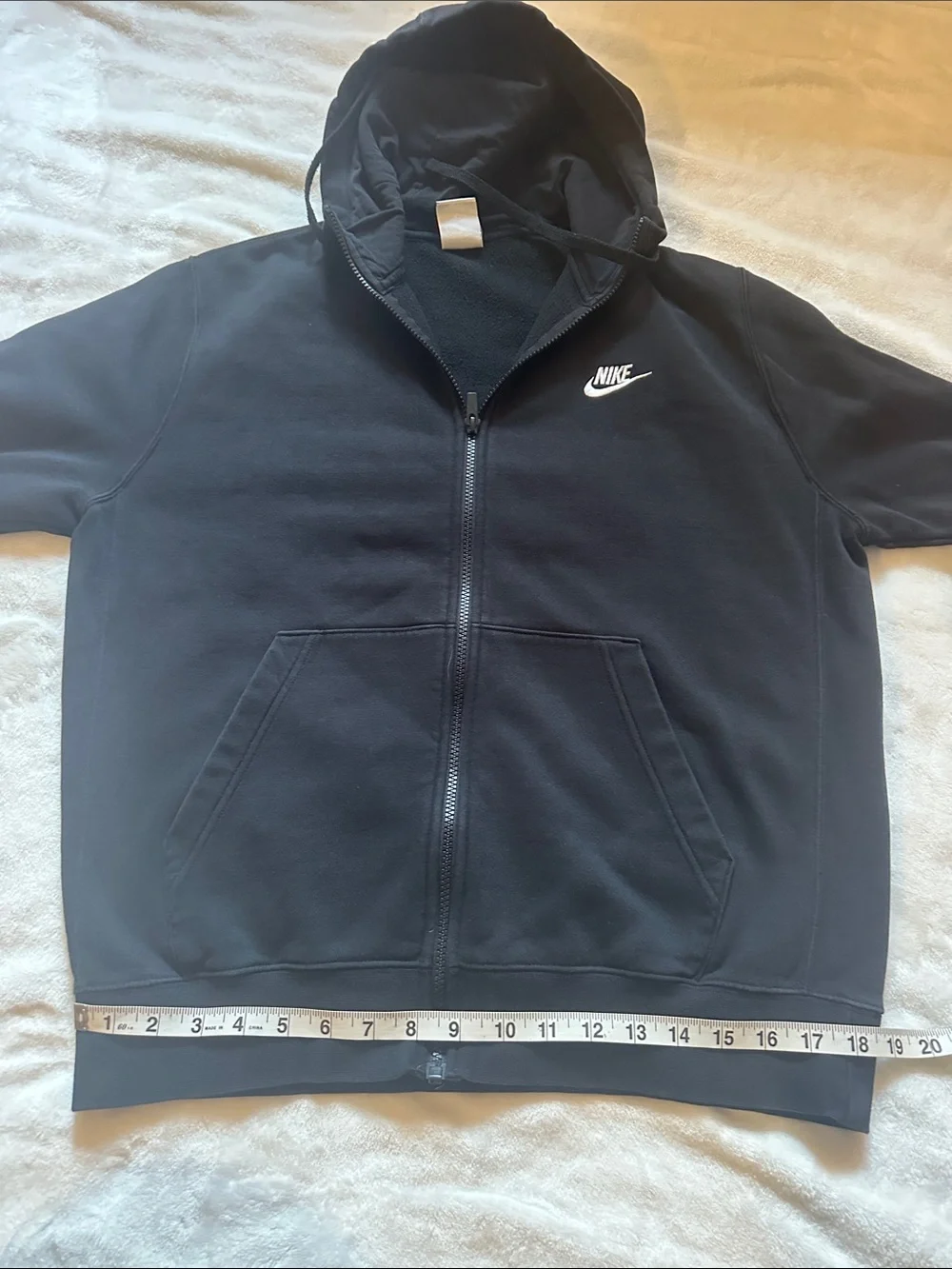 Nike Black Sweatshirt with White Logo Tag